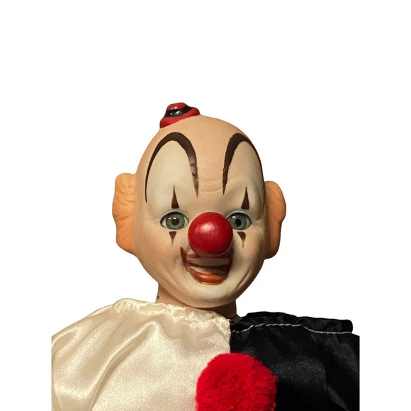 Pre-owned Victoria Ashlea Originals 1985 Musical Porcelain 12" Clown Doll - Picture 11 of 12